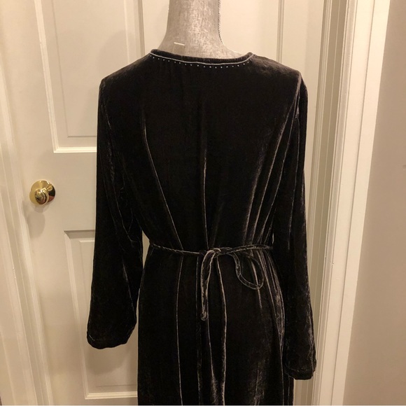 J. Jill Velvet Embroidered Dress - Picture 3 of 8